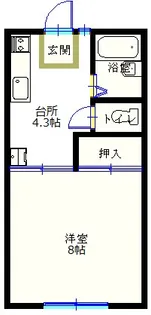 栃木県塩谷郡高根沢町大字中阿久津【アパート】の間取り