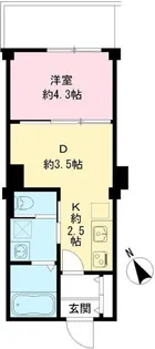 つむぎの杜 西荻みなみ【3階】の間取り