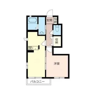 プリムヴェール【1階】の間取り