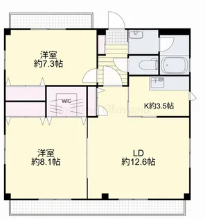 ビューティーリメイン野田【2階】の間取り