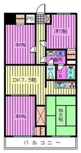 フォレストマンション武蔵浦和【2階】の間取り