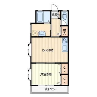 レジデンスサカタ【2階】の間取り