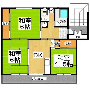 ビレッジハウス吉永 2号棟【1階】の間取り