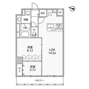 東京都板橋区相生町【マンション】の間取り