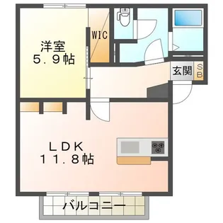 セントラル・ビラ・スズカ C【1階】の間取り