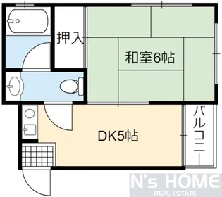 ヤサカパートII【3階】の間取り