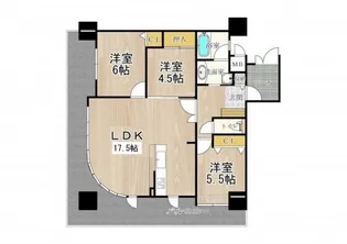 大阪府堺市堺区中安井町3【マンション】の間取り