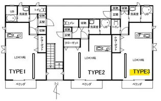 コーポヒロ 3【1階】の間取り