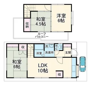 千葉県柏市大島田【一戸建】の間取り