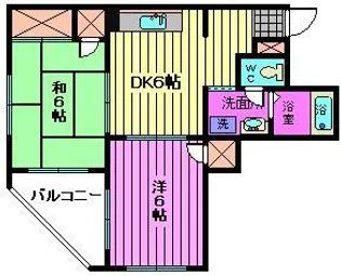 シティプラザ宮原【3階】の間取り