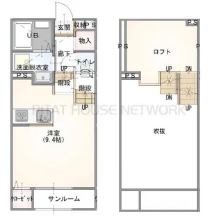 エバリュード・カーサ【2階】の間取り