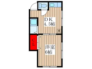 結城ハイツ【2階】の間取り
