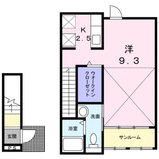 美都エルシティ【2階】の間取り