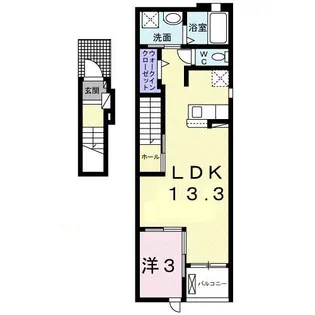 桜庵 A【2階】の間取り