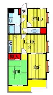 メゾンリヴィエールII【1階】の間取り