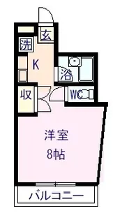 プライムシティ熊本【4階】の間取り