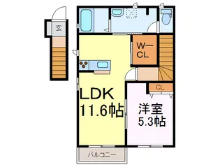 シャトレー古河【2階】の間取り