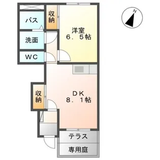 メゾネット・タンポポ【1階】の間取り