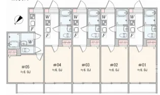 アザーレ・キュリオス宮崎台【2階】の間取り