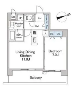 東京都杉並区下高井戸1【マンション】の間取り