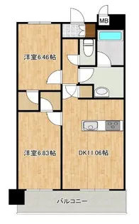 神奈川県横浜市南区中里1【マンション】の間取り