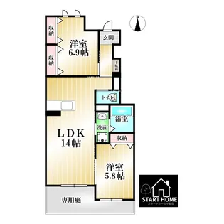 徳島県徳島市春日1【アパート】の間取り