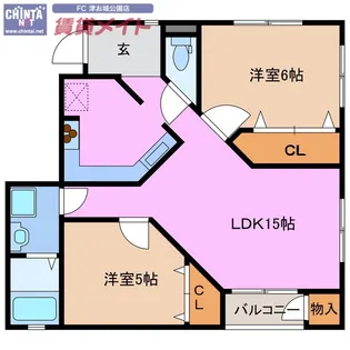 ベイト シャローム【2階】の間取り