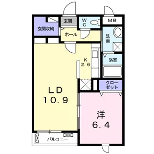 フレーバーオブ【2階】の間取り