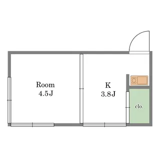 青木荘【1階】の間取り