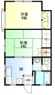 神奈川県横須賀市津久井1【アパート】の間取り