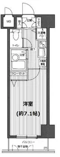 ガラ・ステージ麻布十番【2階】の間取り