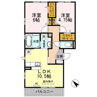 セジュールエスト弐番館【3階】の間取り