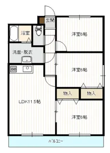canardあたご【2階】の間取り