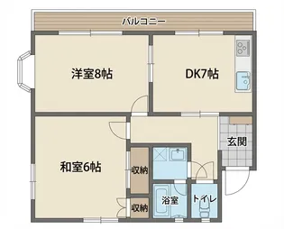 フェリウス東千代田II【2階】の間取り