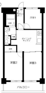 リシェル氷川台【1階】の間取り