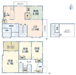 東京都目黒区大岡山1【一戸建】の間取り