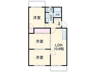 ウイング春日II【2階】の間取り