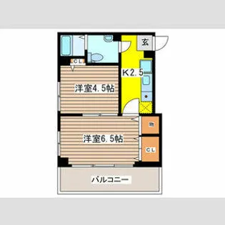 田園ハイム【3階】の間取り