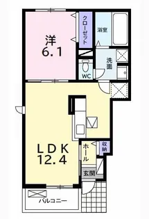 ミレーワ白金【1階】の間取り
