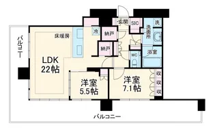 THE TOWER 湘南辻堂【26階】の間取り