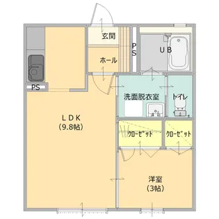 メゾン・パルフェ【1階】の間取り