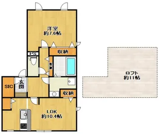 兵庫県三田市西山1【アパート】の間取り