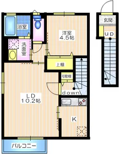 ソレイユ エレーヌ【2階】の間取り