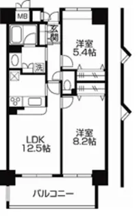 千葉県我孫子市我孫子1【マンション】の間取り