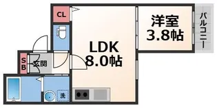 大阪府東大阪市金岡2【アパート】の間取り