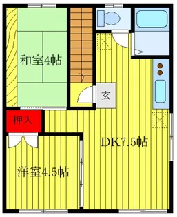 リバーハイツ大澤【2階】の間取り