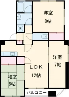 グランディール志芳【3階】の間取り