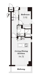 東京都杉並区天沼2【マンション】の間取り