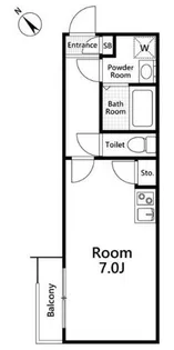 スカイウイング四つ木【2階】の間取り