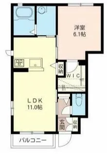 グランサージュB【1階】の間取り